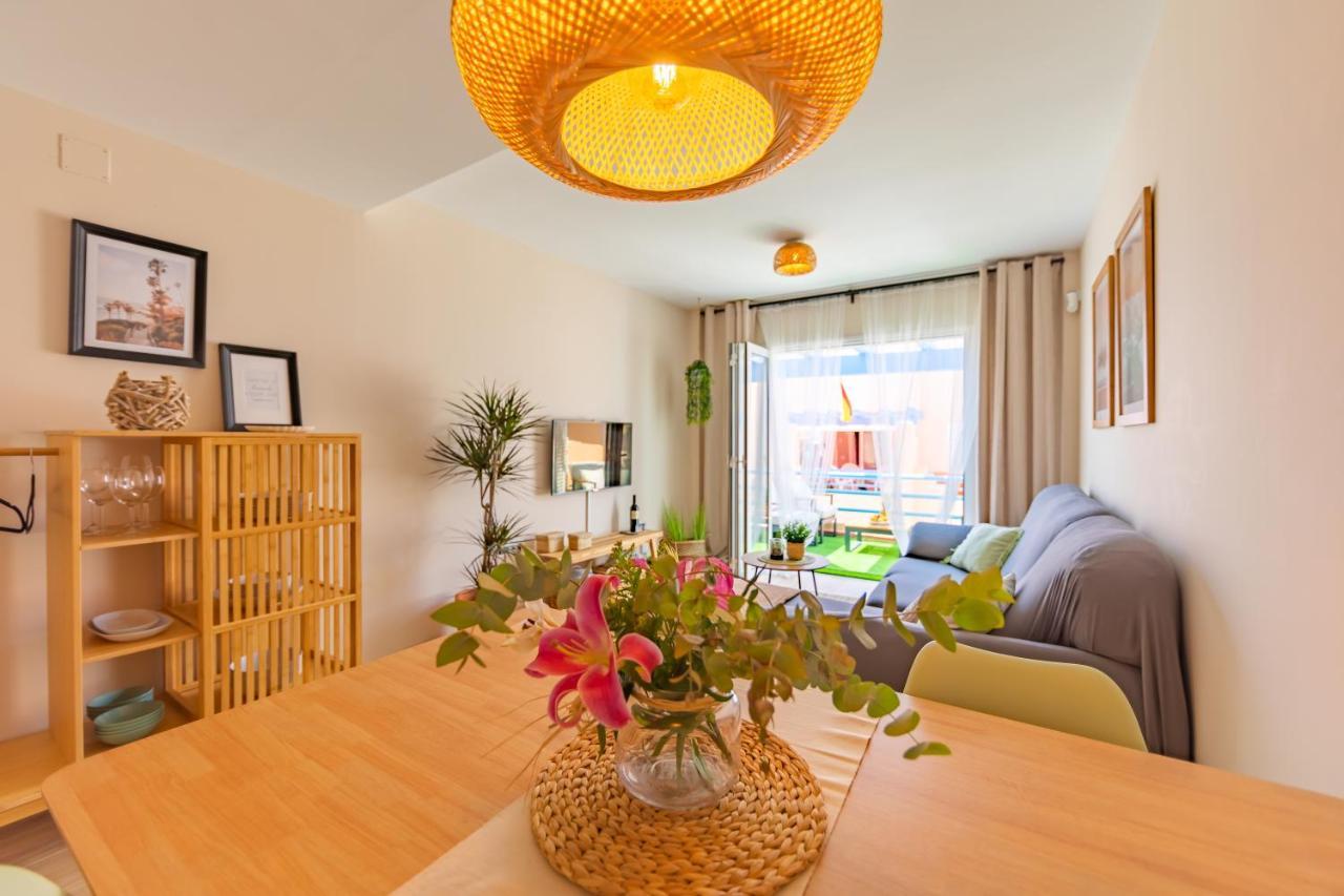Beachfront, Pool, Terrace, Garage & Fibre Internet Tarifa Luaran gambar