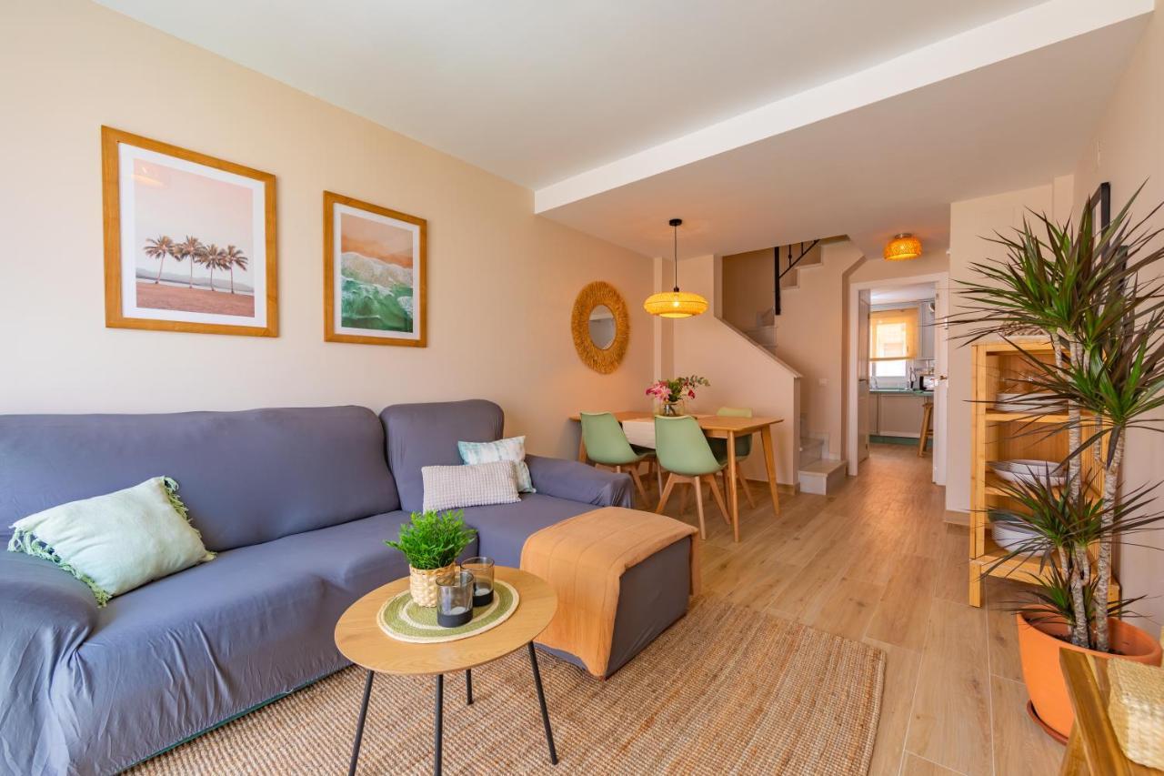 Beachfront, Pool, Terrace, Garage & Fibre Internet Tarifa Luaran gambar